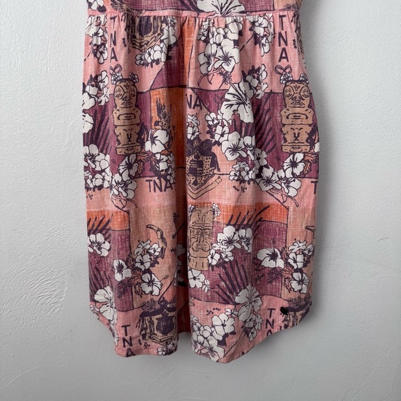 TNA by Aritzia strappy cotton floral print mini dress Size Small - Picture 3 of 8